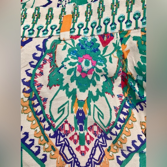 NWT Zara Teal Wide Leg Pants - Picture 5 of 8